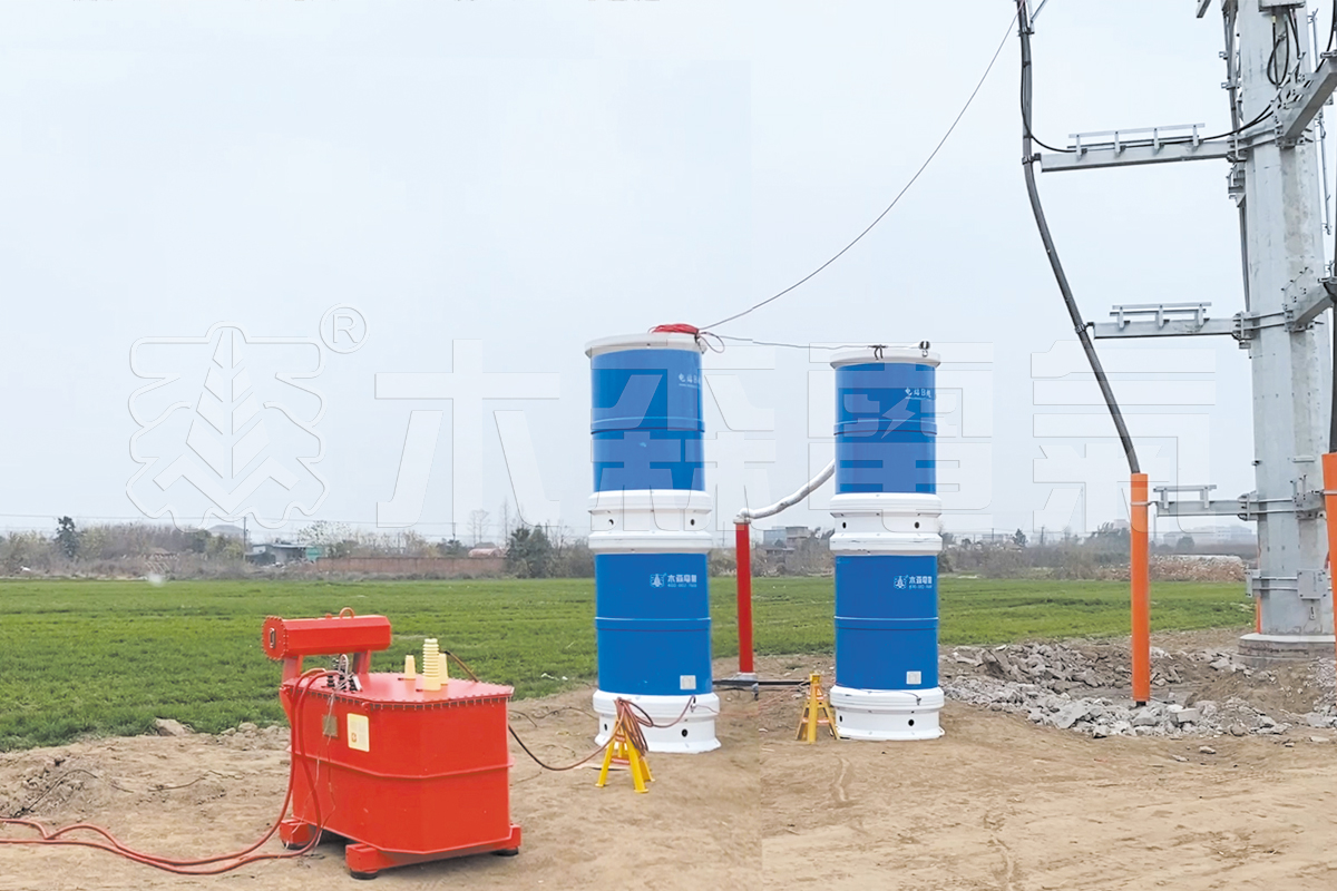 湖北荆门220kv 1200mm2 3km长电缆交流耐压试验